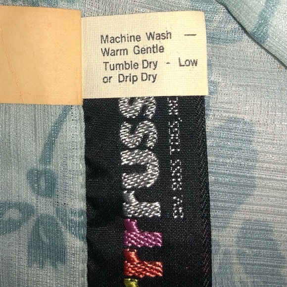 Rrrruss by Russ Togs sheer, vintage, long blouse. Size L. New with tags. - Picture 5 of 6